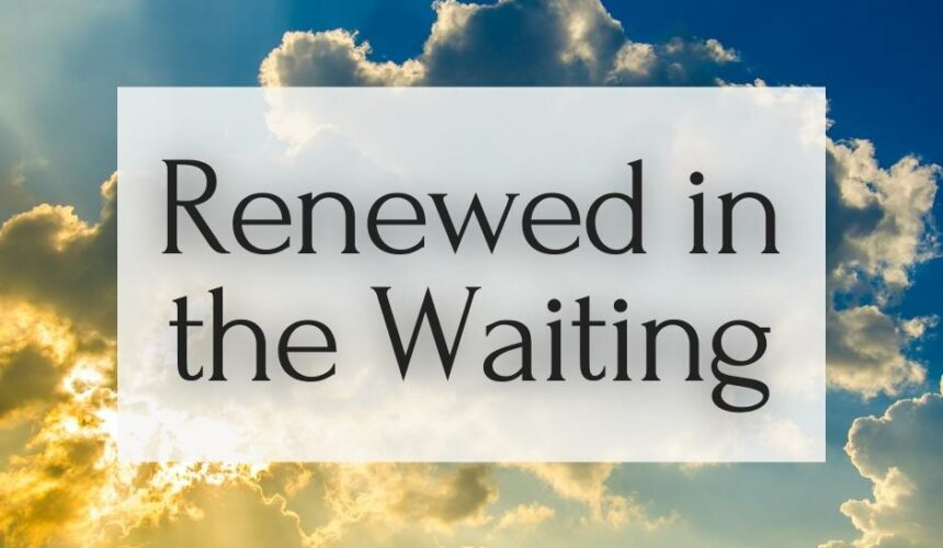 Renewed in the Waiting